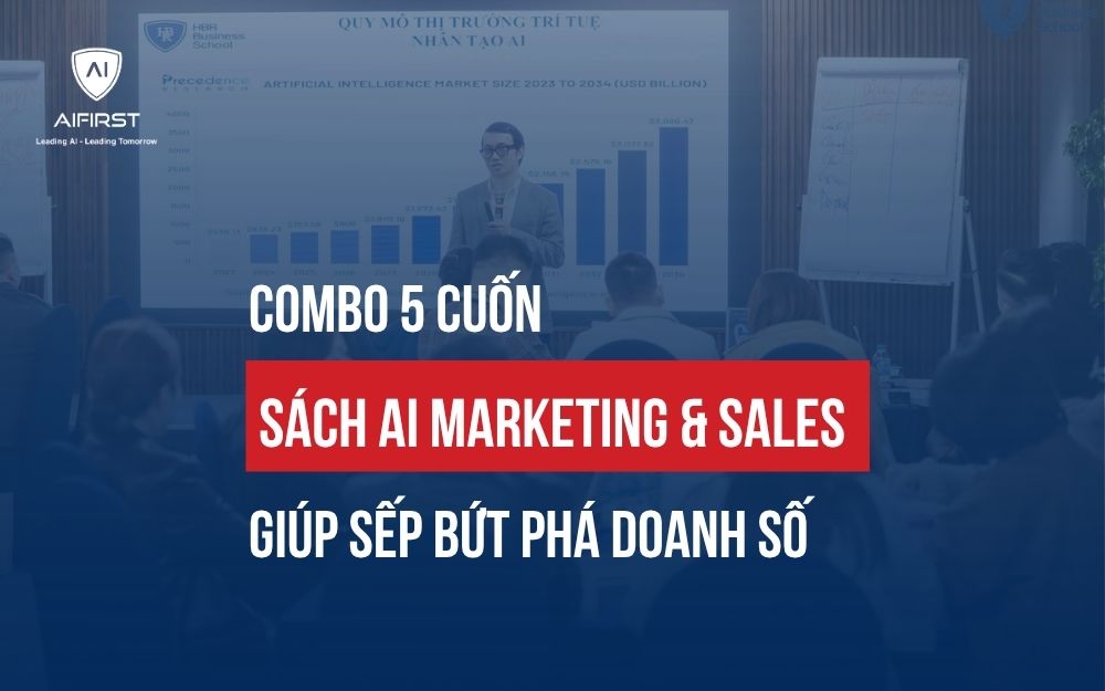 COMBO 5 CUỐN SÁCH AI MARKETING & SALES GIÚP SẾP BỨT PHÁ DOANH SỐ