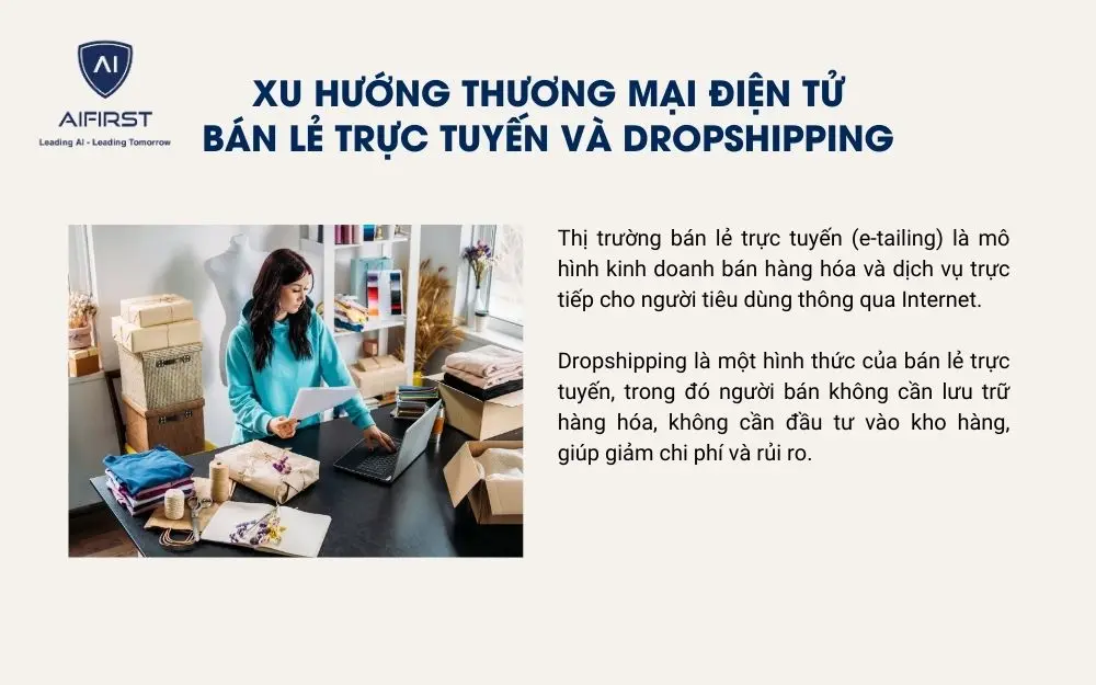 Xu hướng thương mại điện tử: Bán lẻ trực tuyến và Dropshipping