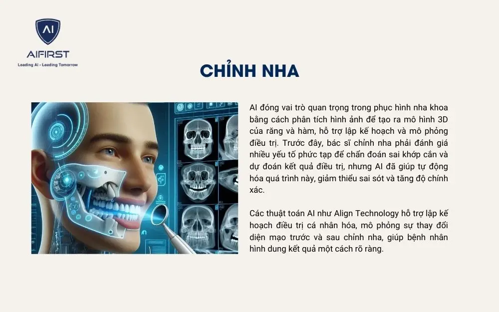 AI trong nha khoa giúp tự động hóa quy trình chỉnh nha