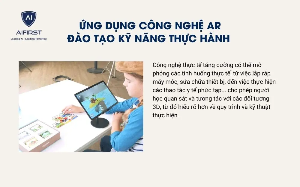 Ứng dụng công nghệ AR trong đào tạo thực hành