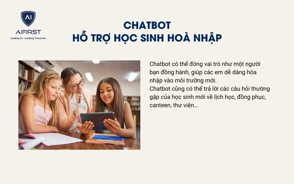 Chatbot hỗ trợ học sinh hoà nhập