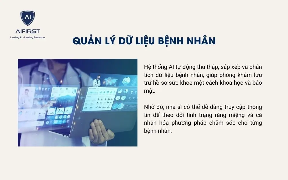 Công nghệ AI hỗ trợ hoạt động quản lý dữ liệu bệnh nhân