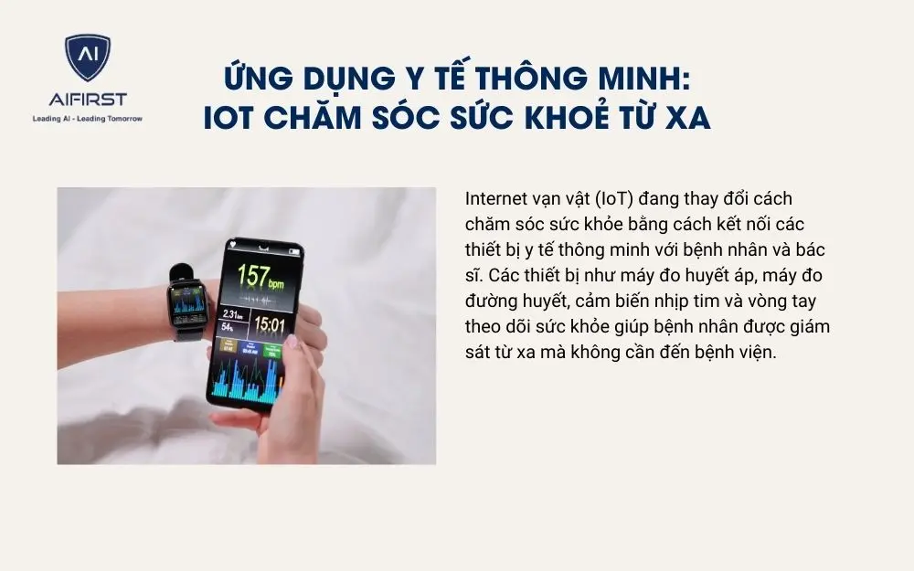 Ứng dụng y tế thông minh: Thiết bị IoT chăm sóc sức khoẻ từ xa