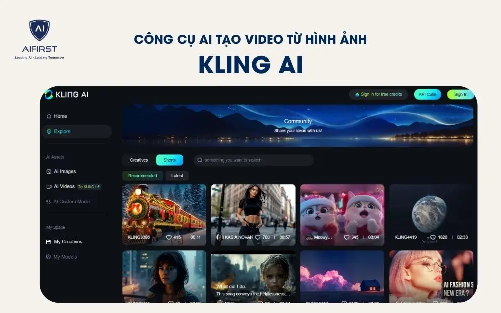 Kling AI - phần mềm công nghệ AI tạo video từ hình ảnh