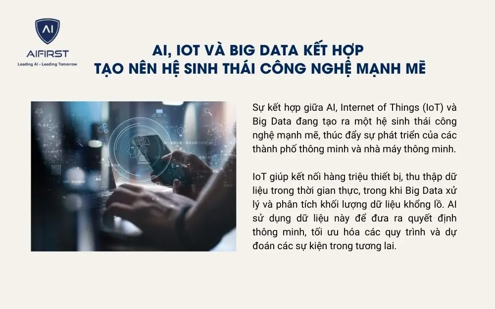 Sự kết hợp giữa AI, Big Data và IoT thúc đẩy sự phát triển công nghệ số