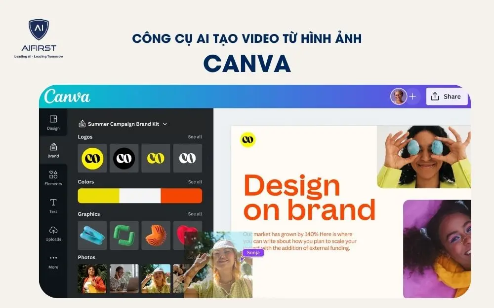 Canva - công cụ tạo video từ ảnh tĩnh đơn giản