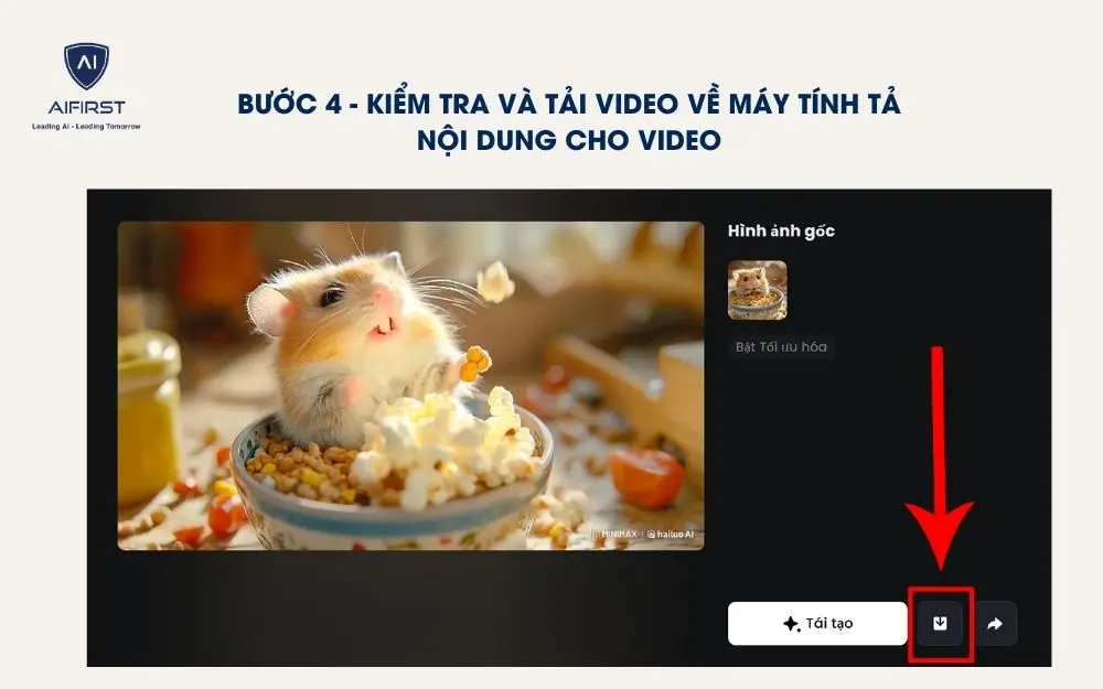 Kiểm tra lại và bấm nút Tải xuống để lưu video