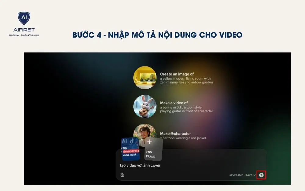 Gõ nội dung để AI hiểu và tạo video