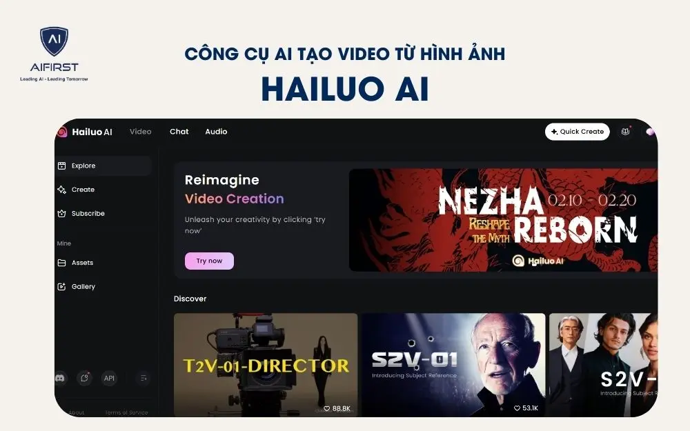 Công cụ tạo video Hailuo AI