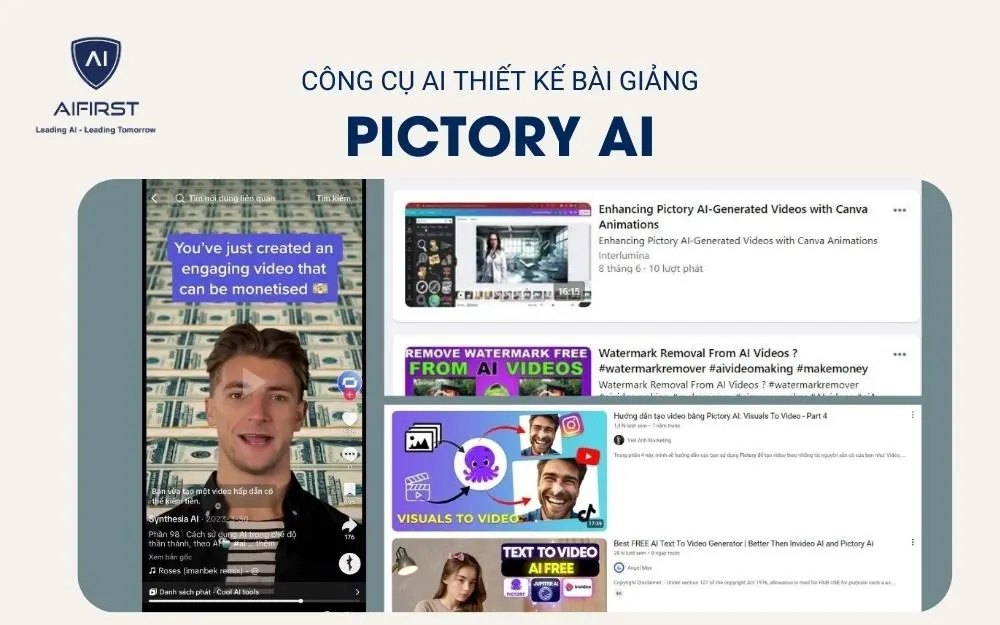 Công cụ AI dành cho giáo dục trực tuyến: Pictory AI