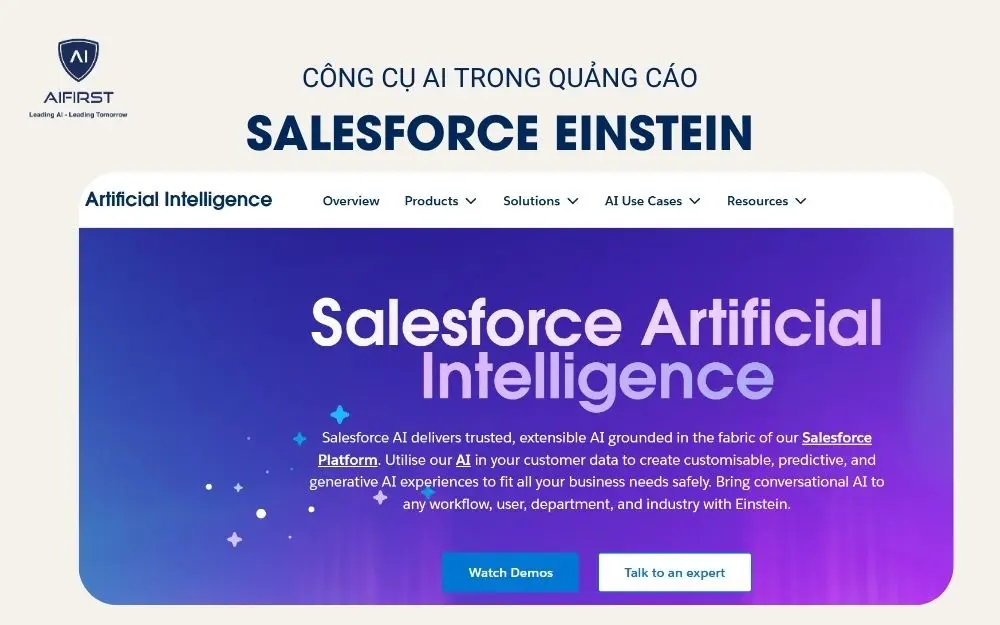 Công cụ AI trong quảng cáo - Salesforce Einstein