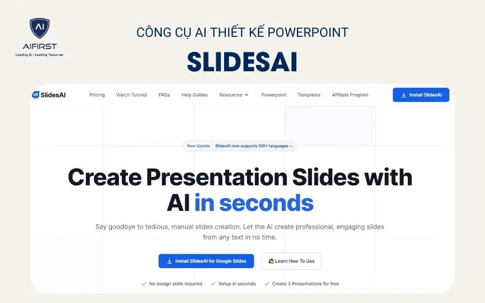 Công cụ AI thiết kế PowerPoint SlidesAI