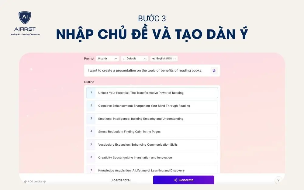 Nhập chủ đề để AI phân tích và gợi ý dàn ý phù hợp