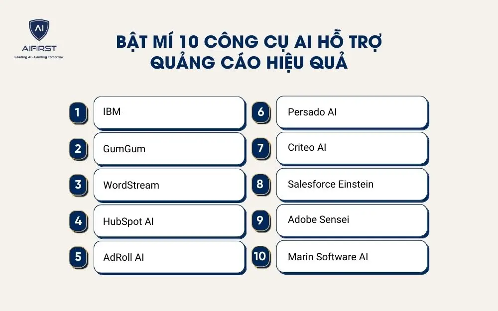 10 công cụ AI hỗ trợ quảng cáo hiệu quả