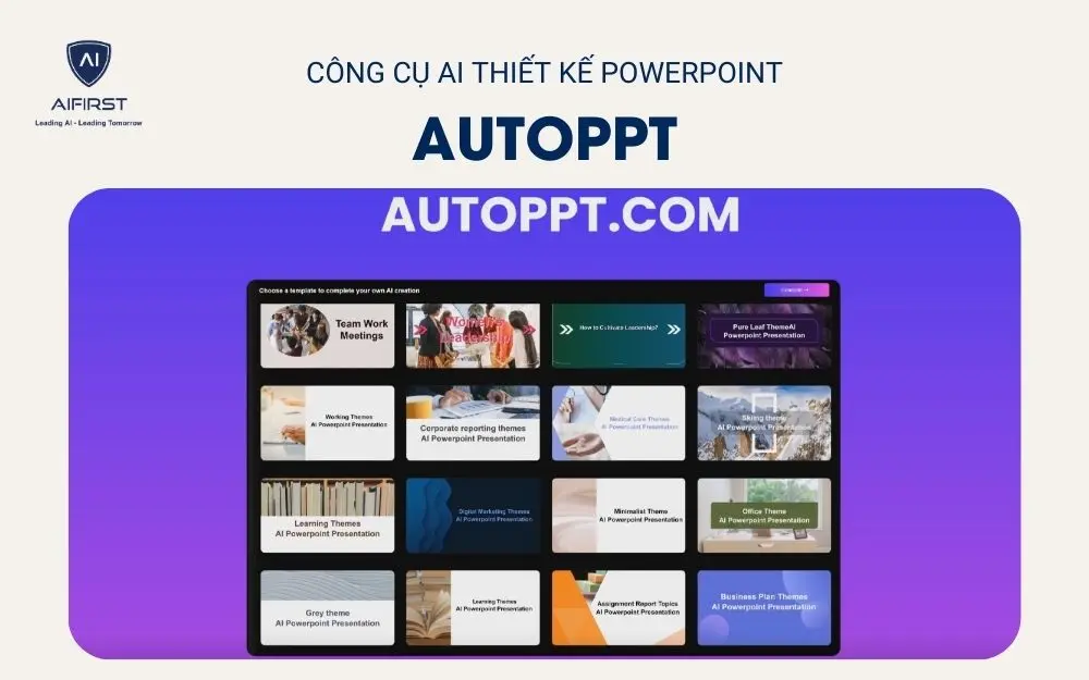 Công cụ AI thiết kế PowerPoint Autoppt