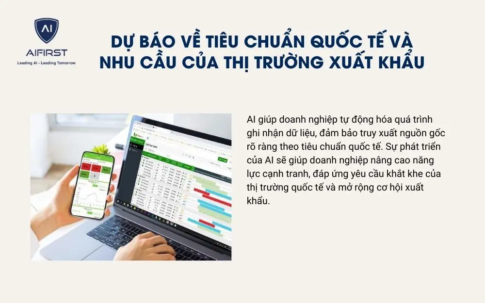 Dự báo về tiêu chuẩn quốc tế và nhu cầu của thị trường xuất khẩu