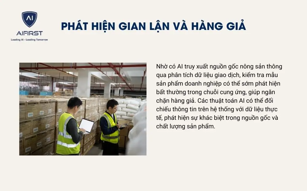 Phát hiện gian lận và hàng giả