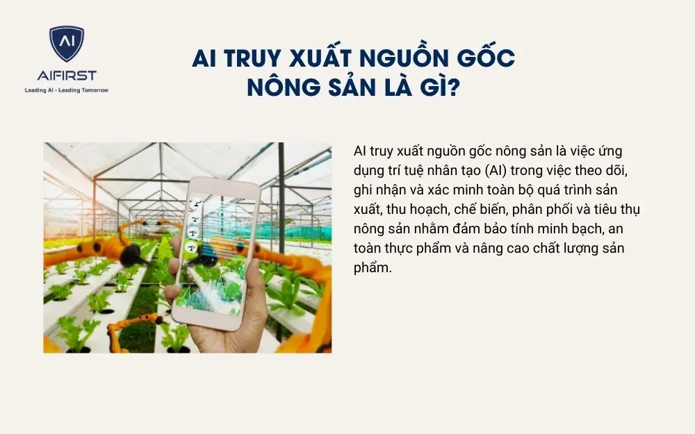 AI truy xuất nguồn gốc nông sản là gì?