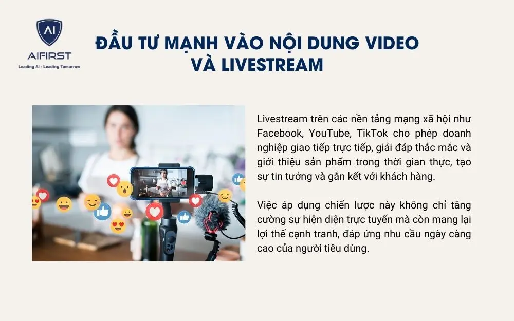 Nội dung video hấp dẫn và livestream trên mạng xã hội