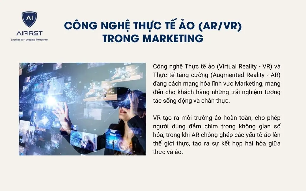 Công nghệ thực tế ảo (AR/VR) trong Marketing