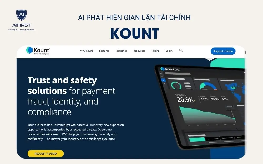 AI phát hiện gian lận tài chính Kount