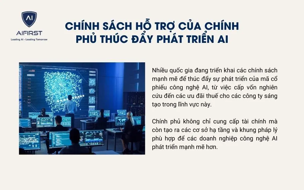 Chính sách hỗ trợ của chính phủ thúc đẩy phát triển AI