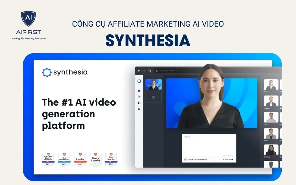 Công cụ AI Video: Synthesia