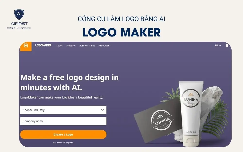 Logo Maker - Công cụ làm logo bằng AI đơn giản