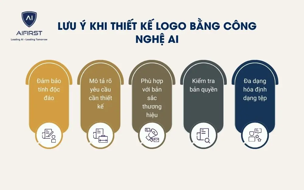 5 lưu ý khi thiết kế logo bằng trí tuệ nhân tạo (AI)