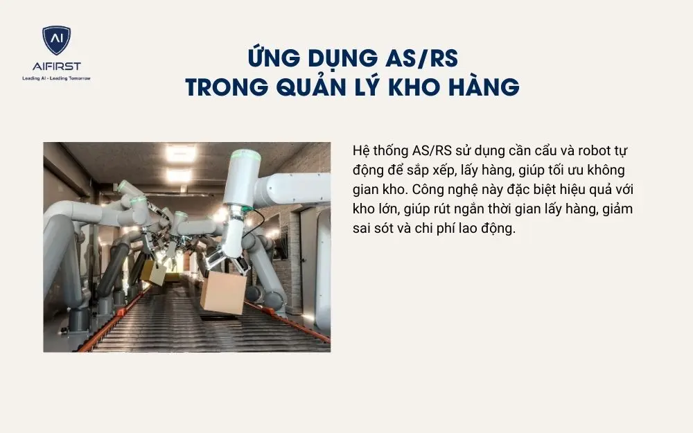 Ứng dụng công nghệ AS/RS trong quản lý kho hàng