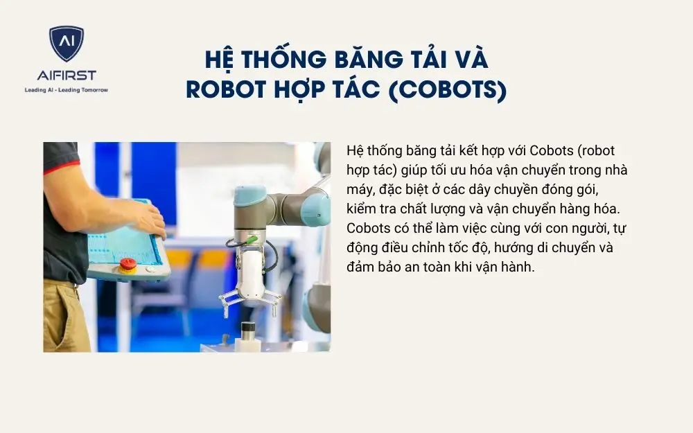 Hệ thống băng tải và robot hợp tác