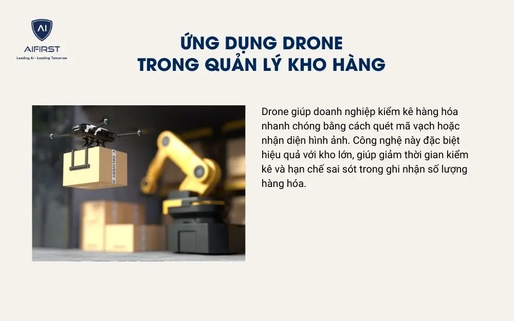 Ứng dụng công nghệ Drone trong quản lý kho hàng