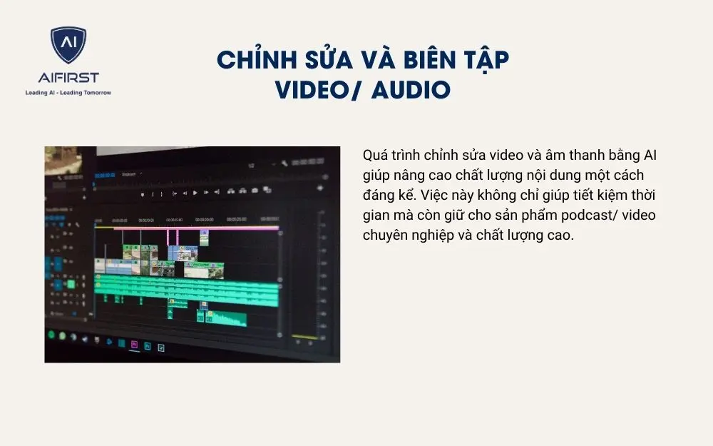 AI hỗ trợ chỉnh sửa và biên tập video/ audio