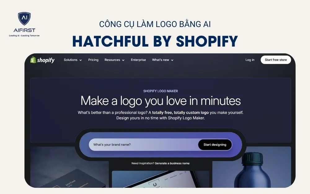 Công cụ làm logo bằng AI - Hatchful by Shopify