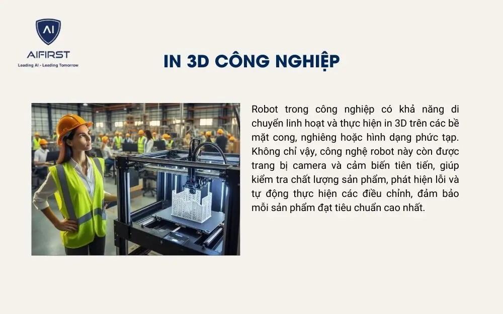 In 3D công nghiệp với hình sắc nét