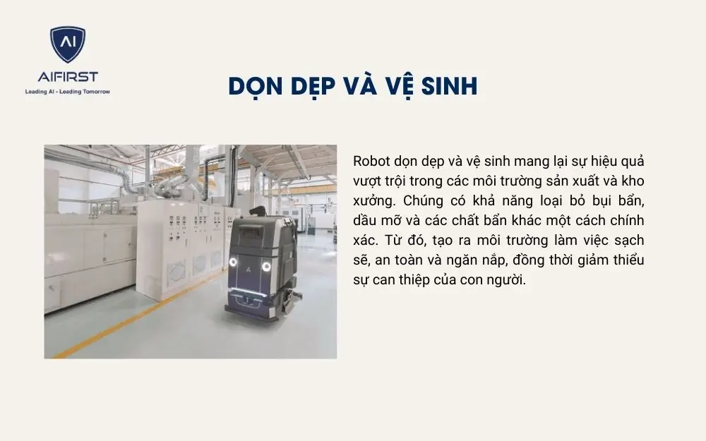 Nhà xưởng, nhà máy sẽ gọn gàng, sạch đẹp hơn nhờ robot tự động