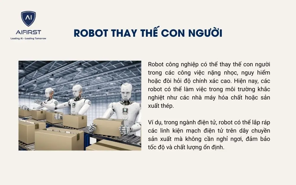 Trong tương lai, robot sẽ dần thay thế con người