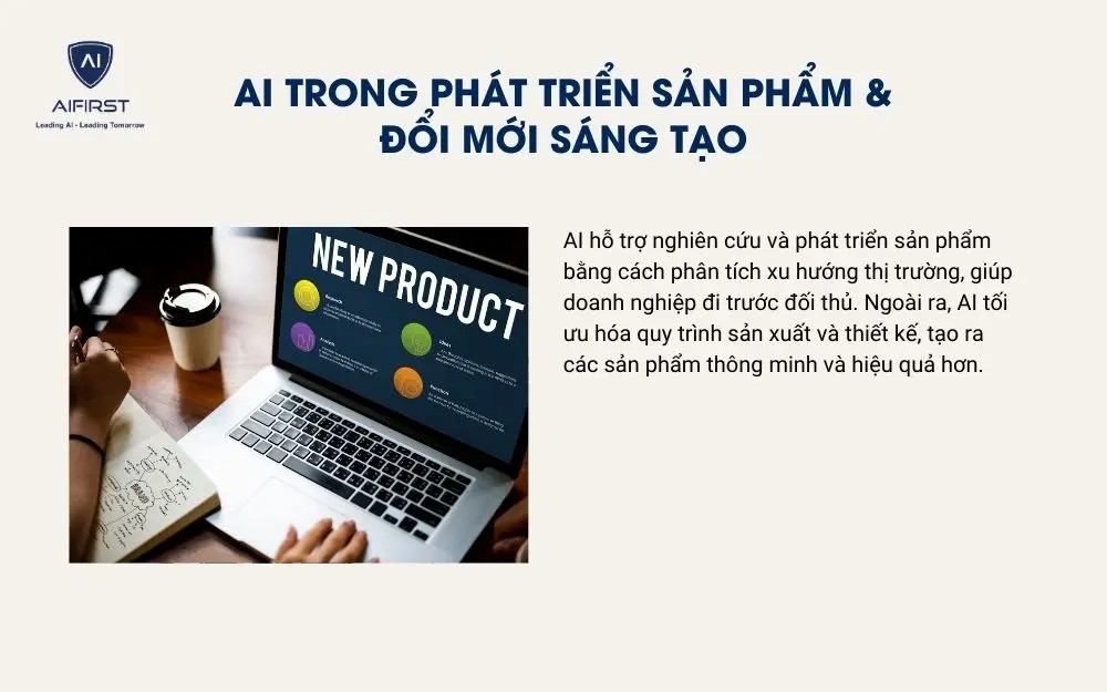 Ứng dụng AI trong phát triển sản phẩm và đổi mới sáng tạo