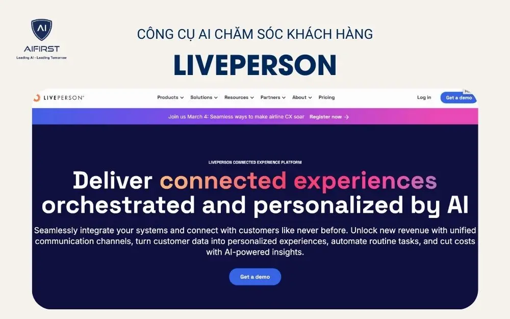 Công cụ AI chăm sóc khách hàng LivePerson