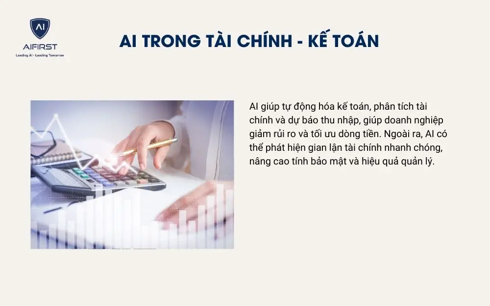 Ứng dụng AI trong tài chính - kế toán doanh nghiệp