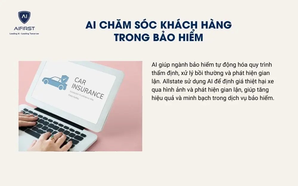 AI chăm sóc khách hàng được ứng dụng trong bảo hiểm