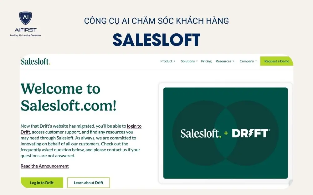 Công cụ AI chăm sóc khách hàng Salesloft