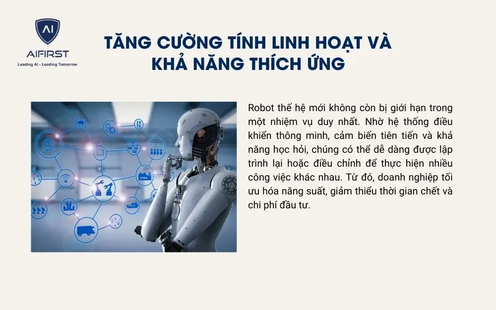 Robot công nghiệp trong tương lai sẽ được mở rộng khả năng thích ứng