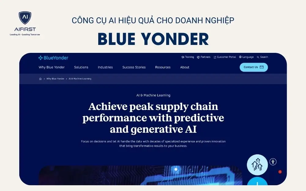 Công cụ AI Blue Yonder trong doanh nghiệp