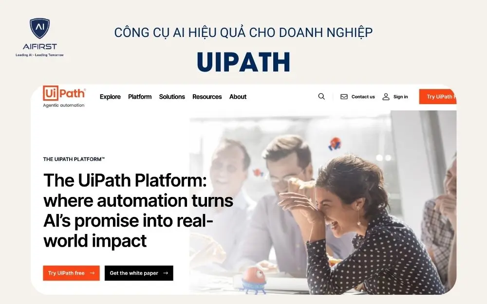 Công cụ AI UiPath trong doanh nghiệp