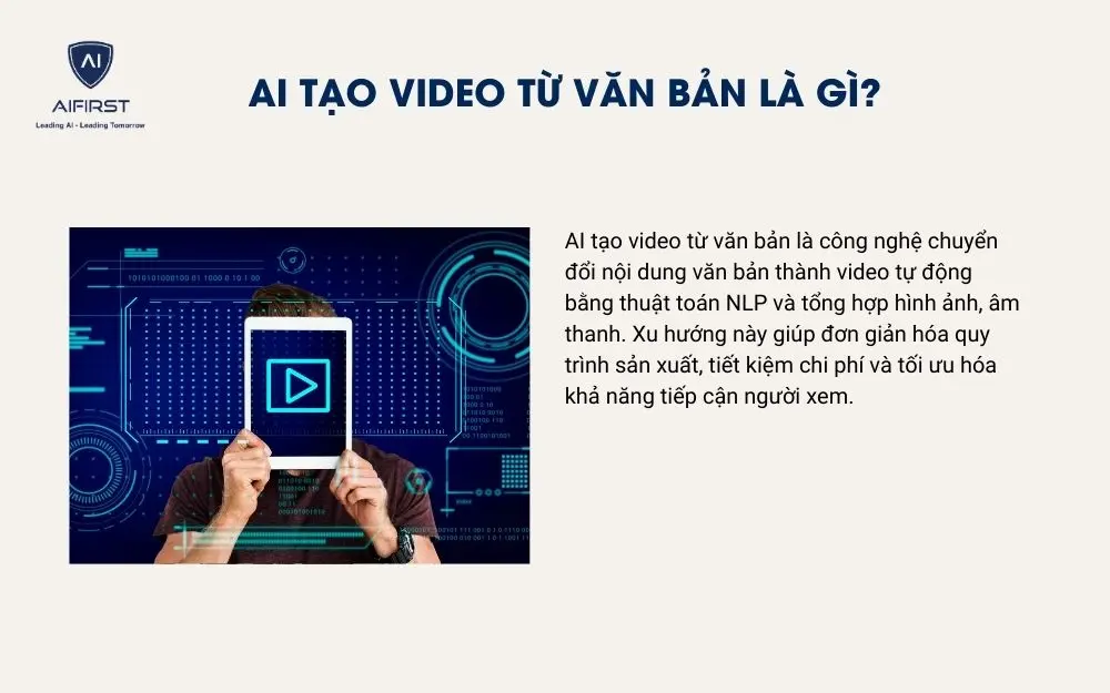 AI tạo video từ văn bản là gì?