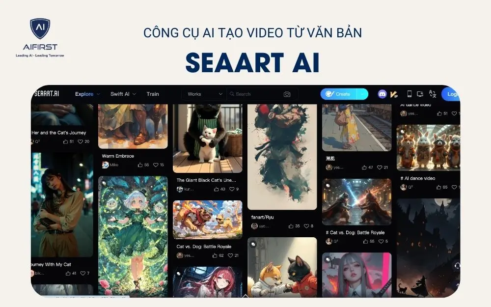 Công cụ AI tạo video từ văn bản SeaArt AI