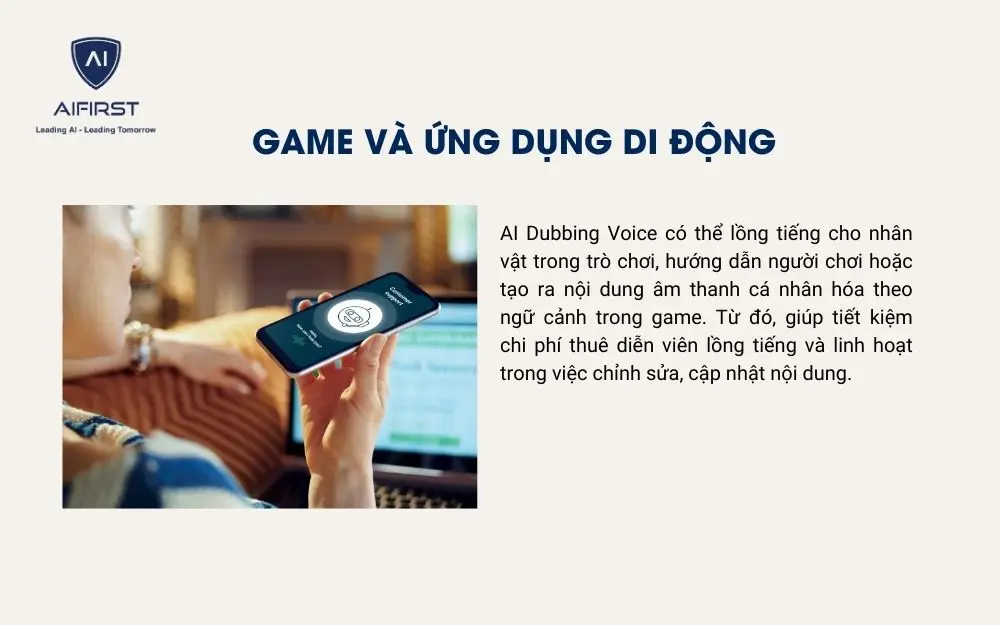 Các nhà làm game có thể tận dụng AI để sáng tạo ra giọng nói nhân vật