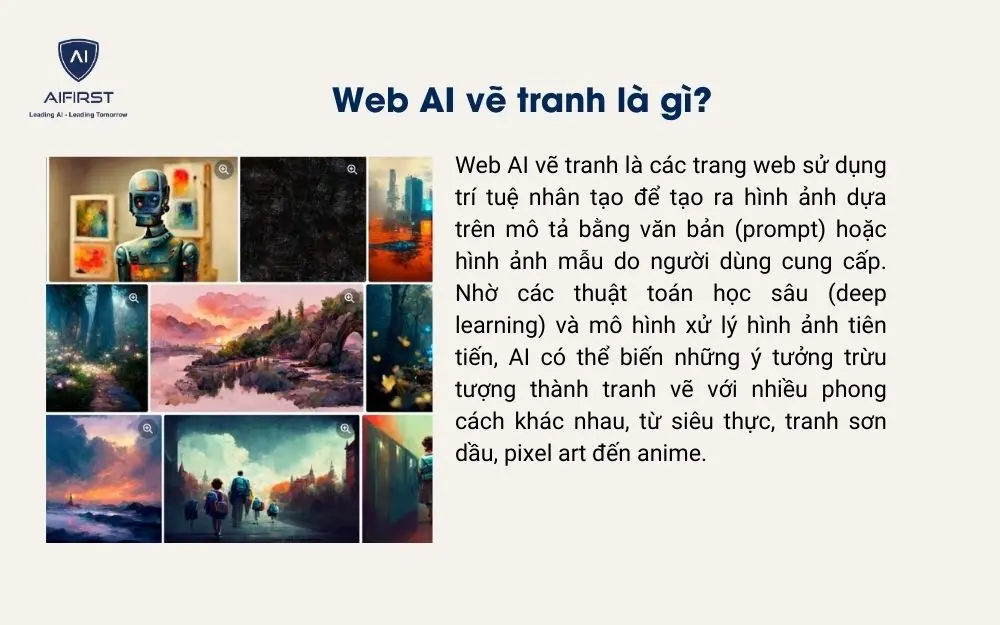 Web AI vẽ tranh là gì?