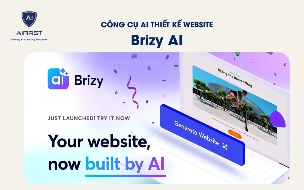 Công cụ AI thiết kế web Brizy AI